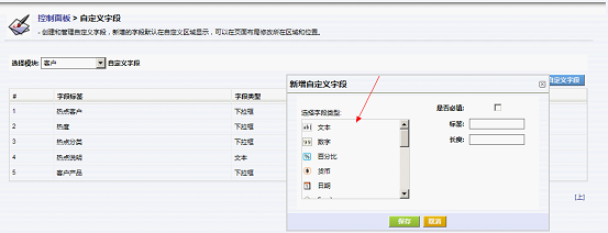 自定义字段