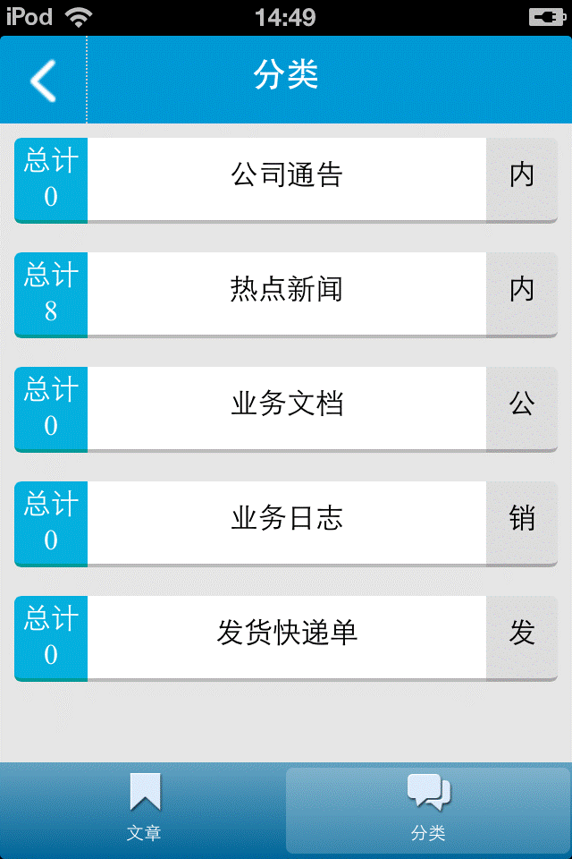 公司平台板块列表
